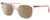 Profile View of Kate Spade ANDRIA Designer Polarized Sunglasses with Custom Cut Amber Brown Lenses in Gloss Pink Crystal Sparkly Glitter Ladies Cat Eye Full Rim Acetate 51 mm