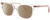 Profile View of Kate Spade ANDRIA Designer Polarized Reading Sunglasses with Custom Cut Powered Amber Brown Lenses in Gloss Pink Crystal Sparkly Glitter Ladies Cat Eye Full Rim Acetate 51 mm