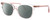 Profile View of Kate Spade ANDRIA Designer Polarized Reading Sunglasses with Custom Cut Powered Smoke Grey Lenses in Gloss Pink Crystal Sparkly Glitter Ladies Cat Eye Full Rim Acetate 51 mm