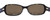 Top View of Kate Spade PAXTON2 Womens Sunglasses in Brown Tortoise Blue/Polarized Amber 53mm
