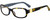 Profile View of Kate Spade PAXTON2 Designer Single Vision Prescription Rx Eyeglasses in Dark Brown Tortoise Havana Gold Blue Floral Ladies Rectangular Full Rim Acetate 53 mm