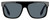 Front View of Marc Jacobs 357/S Unisex Square Designer Sunglasses Black & White/Blue Grey 56mm