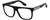 Profile View of Marc Jacobs 357/S Designer Progressive Lens Blue Light Blocking Eyeglasses in Gloss Black White Unisex Square Full Rim Acetate 56 mm