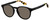 Profile View of Marc Jacobs 351/S Unisex Sunglasses Black Tortoise Amber Brown Crystal/Grey 52mm