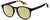 Profile View of Marc Jacobs 351/S Designer Polarized Reading Sunglasses with Custom Cut Powered Sun Flower Yellow Lenses in Gloss Black Tortoise Havana Amber Brown Crystal Unisex Round Full Rim Acetate 52 mm
