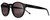 Profile View of Tommy Hilfiger TH 1795/S Unisex Round Sunglasses in Black Silver/Smoke Grey 50mm