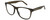 Profile View of Tommy Hilfiger TH 1712/S Designer Reading Eye Glasses in Dark Brown Crystal Unisex Square Full Rim Acetate 54 mm