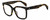 Profile View of Rag&Bone RNB1018/S Designer Single Vision Prescription Rx Eyeglasses in Dark Tortoise Havana Brown Amber Gold Ladies Square Full Rim Acetate 56 mm