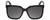 Front View of Rag&Bone RNB1018/S Womens Square Sunglasses in Black Crystal/Polarized Grey 56mm
