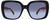 Front View of Rag&Bone RNB1033/G/S Women's Sunglasses Black Orange Crystal/Grey Gradient 55 mm
