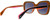 Close Up View of Rag&Bone RNB1033/G/S Women's Sunglasses Black Orange Crystal/Grey Gradient 55 mm