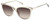 Profile View of Rag&Bone RNB1035/S Womens Sunglasses in Green Crystal Silver/Brown Gradient 55mm