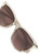 Side View of Rag&Bone RNB1035/S Womens Sunglasses in Green Crystal Silver/Brown Gradient 55mm