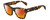 Profile View of Rag&Bone RNB1046/G/S Designer Polarized Sunglasses with Custom Cut Red Mirror Lenses in Gloss Tortoise Havana Brown Amber Gold Ladies Cat Eye Full Rim Acetate 54 mm