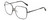 Profile View of Rag&Bone RNB1054/G/S Designer Reading Eye Glasses with Custom Cut Powered Lenses in Shiny Black Gold Clear Crystal Ladies Square Full Rim Metal 58 mm