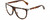 Profile View of Rag&Bone RNB1056/S Designer Reading Eye Glasses with Custom Cut Powered Lenses in Gloss Tortoise Havana Brown Amber Gold Unisex Semi-Circular Full Rim Acetate 57 mm