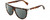 Profile View of Rag&Bone RNB1056/S Designer Polarized Sunglasses with Custom Cut Smoke Grey Lenses in Gloss Tortoise Havana Brown Amber Gold Unisex Semi-Circular Full Rim Acetate 57 mm
