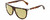 Profile View of Rag&Bone RNB1056/S Designer Polarized Reading Sunglasses with Custom Cut Powered Sun Flower Yellow Lenses in Gloss Tortoise Havana Brown Amber Gold Unisex Semi-Circular Full Rim Acetate 57 mm