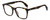 Profile View of Rag&Bone RNB5016/S Designer Bi-Focal Prescription Rx Eyeglasses in Gloss Tortoise Havana Brown Amber Silver Unisex Square Full Rim Acetate 52 mm