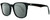 Profile View of Rag&Bone RNB5016/S Designer Polarized Sunglasses with Custom Cut Smoke Grey Lenses in Gloss Black Tortoise Havana Amber Brown Silver Unisex Square Full Rim Acetate 52 mm