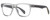 Profile View of Rag&Bone RNB5031/G/S Designer Bi-Focal Prescription Rx Eyeglasses in Light Blue Crystal Black Slate Grey Gold Unisex Square Full Rim Acetate 56 mm