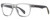 Profile View of Rag&Bone RNB5031/G/S Designer Progressive Lens Prescription Rx Eyeglasses in Light Blue Crystal Black Slate Grey Gold Unisex Square Full Rim Acetate 56 mm