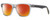 Profile View of Rag&Bone RNB5031/G/S Designer Polarized Sunglasses with Custom Cut Red Mirror Lenses in Light Blue Crystal Black Slate Grey Gold Unisex Square Full Rim Acetate 56 mm