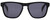 Front View of Rag&Bone RNB5031/G/S Unisex Square Designer Sunglasses in Black/Smoke Grey 56 mm