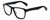 Profile View of Rag&Bone RNB5031/G/S Designer Single Vision Prescription Rx Eyeglasses in Gloss Black Iron Grey Unisex Square Full Rim Acetate 56 mm