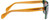 Side View of Rag&Bone RNB5041/S Unisex Cat Eye Sunglasses in Green Orange Crystal/Brown 54 mm