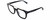Profile View of Philipp Plein SPP001M Designer Reading Eye Glasses with Custom Cut Powered Lenses in Gloss Black Silver Unisex Square Full Rim Acetate 51 mm