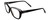 Profile View of Chopard VCH229S Cat Eye Reading Glasses Black Silver Gemstone Accents White 54mm