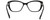 Close Up View of Chopard VCH229S Cat Eye Reading Glasses Black Silver Gemstone Accents White 54mm