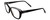 Profile View of Chopard VCH229S Designer Single Vision Prescription Rx Eyeglasses in Gloss Black Silver Gemstone Accents White Ladies Cat Eye Full Rim Acetate 54 mm