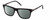 Profile View of Chopard SCH312 Designer Polarized Sunglasses with Custom Cut Smoke Grey Lenses in Gloss Black Grey Brown Wood Gold Unisex Panthos Full Rim Acetate 53 mm