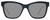 Front View of Chopard SCH272S Cat Eye Sunglasses Black Gold Silver Gemstone Accents/Grey 51 mm