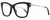 Profile View of Chopard SCH272S Designer Reading Eye Glasses with Custom Cut Powered Lenses in Gloss Black Gold Silver Gemstone Accents Ladies Cat Eye Full Rim Acetate 51 mm