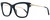 Profile View of Chopard SCH272S Designer Progressive Lens Prescription Rx Eyeglasses in Gloss Black Gold Silver Gemstone Accents Ladies Cat Eye Full Rim Acetate 51 mm