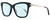 Profile View of Chopard SCH272S Designer Progressive Lens Blue Light Blocking Eyeglasses in Gloss Black Gold Silver Gemstone Accents Ladies Cat Eye Full Rim Acetate 51 mm