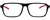 Front View of Chopard VCH310 Unisex Rectangular Designer Reading Glasses Black Gold Grey 52 mm