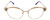 Front View of Chopard VCHC51S Cat Eye Reading Glasses in 23KT Gold Plated Purple Glitter 54 mm