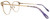 Side View of Chopard VCHC51S Cat Eye Reading Glasses in 23KT Gold Plated Purple Glitter 54 mm