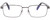 Front View of Chopard VCHF28 Men's Rectangle Designer Reading Glasses Gunmetal Grey Black 53mm