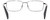 Close Up View of Chopard VCHF28 Designer Bi-Focal Prescription Rx Eyeglasses in Shiny Gunmetal Grey Black Mens Rectangular Full Rim Metal 53 mm