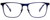 Front View of John Varvatos V182 Designer Progressive Lens Prescription Rx Eyeglasses in Matte Navy Blue Gunmetal Skull Accents Unisex Square Full Rim Metal 55 mm