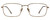 Front View of John Varvatos V184 Unisex Rectangle Designer Reading Glasses in Gold Black 54 mm