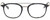 Front View of John Varvatos V378 Designer Single Vision Prescription Rx Eyeglasses in Gloss Navy Blue Smokey Grey 2-Tone Gunmetal Unisex Panthos Full Rim Acetate 49 mm