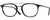 Profile View of John Varvatos V378 Designer Reading Eye Glasses with Custom Cut Powered Lenses in Gloss Black Brown Tortoise Havana 2-Tone Gunmetal Unisex Panthos Full Rim Acetate 49 mm