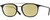 Profile View of John Varvatos V378 Designer Polarized Reading Sunglasses with Custom Cut Powered Sun Flower Yellow Lenses in Gloss Black Brown Tortoise Havana 2-Tone Gunmetal Unisex Panthos Full Rim Acetate 49 mm
