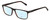 Profile View of John Varvatos V404 Designer Progressive Lens Blue Light Blocking Eyeglasses in Gloss Dark Brown Demi Tortoise Havana Gunmetal Unisex Rectangular Full Rim Acetate 56 mm